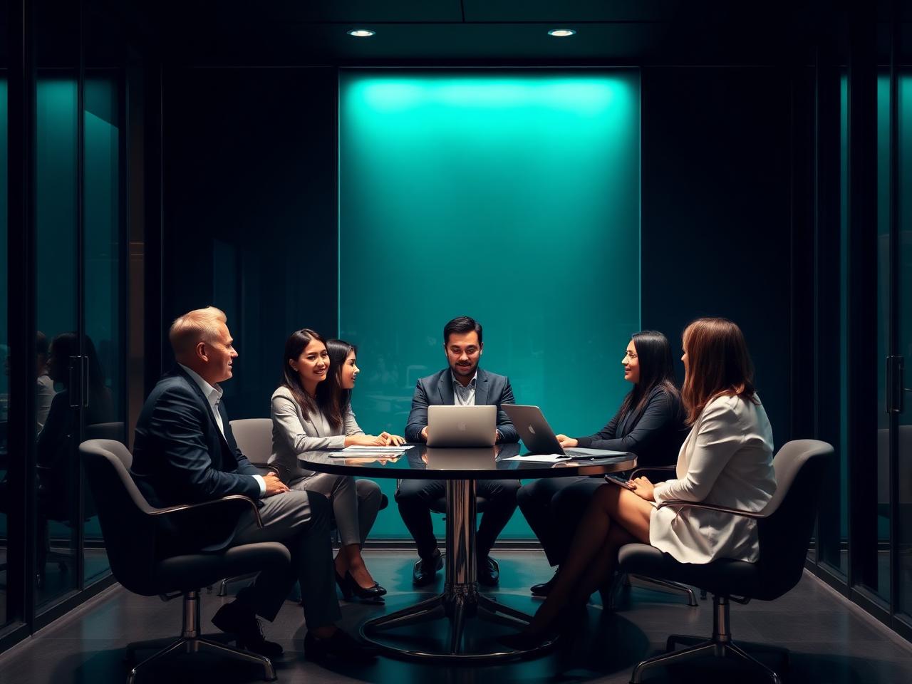 Equipe da Prime Empreendimentos em reunião